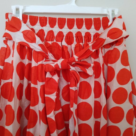 Orange Polka Dot Maxi Shirt - Picture 4 of 4